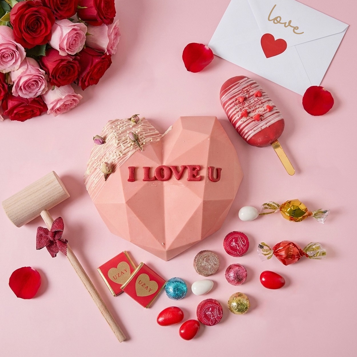 Pembe Pinyata & Popcake